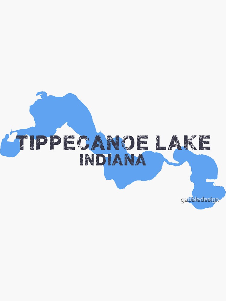 Tippecanoe Lake  Sticker for Sale by gabbledesign