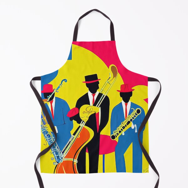 Item preview, Colourful Pop Art Jazz Trio designed and sold by ThePurpleMelon.
