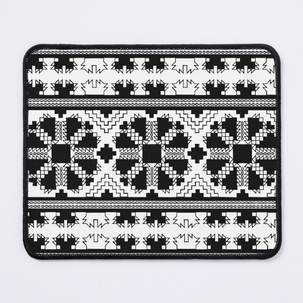 Item preview, Romanian folk motif from Bessarabia (1) Basarabia embroidery in black and white designed and sold by folkyouall.