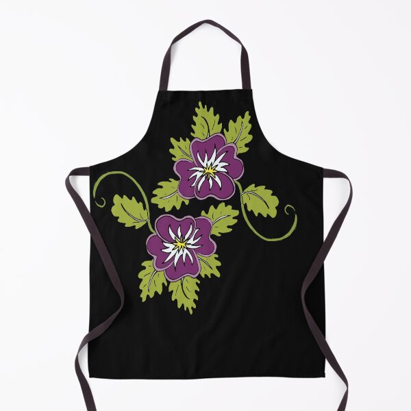 Item preview, Dark purple wild pansy flower illustration, double bloom designed and sold by AngelDawnDesign.