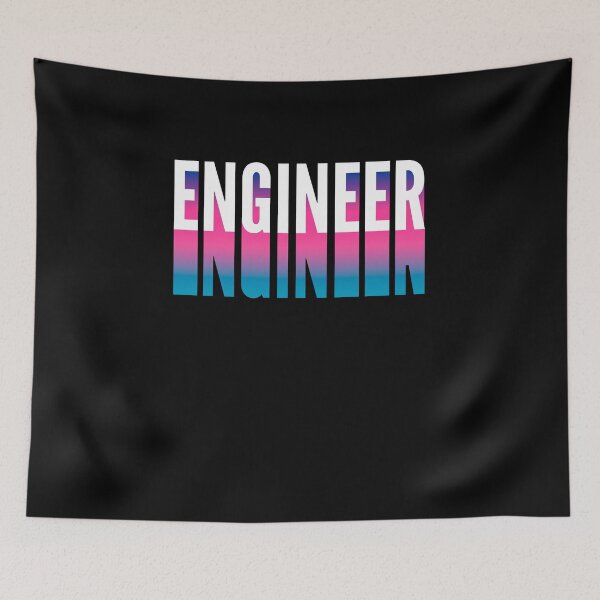 Item preview, Engineer With Long Gradient Shadow designed and sold by SVPOD.