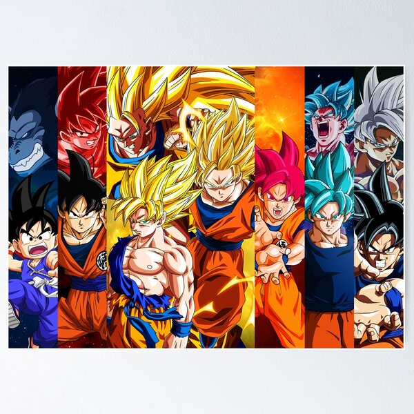 Goku All Forms Merch & Gifts for Sale | Redbubble