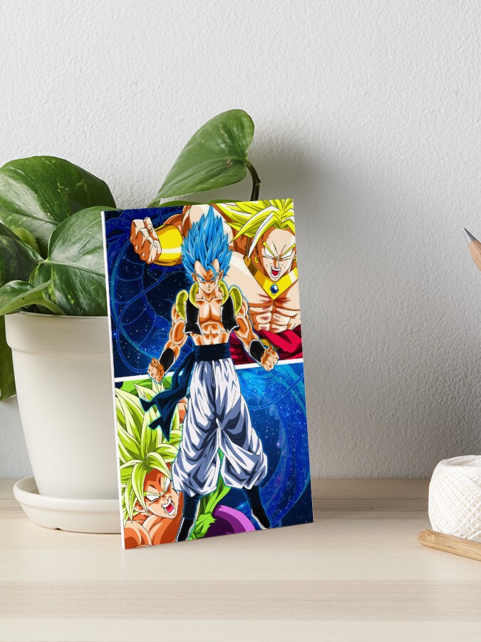 Gogeta blue vs Broly ( Legendary Super Sayian) Art Board Print for