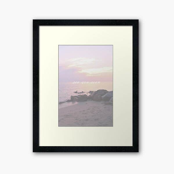 Sea You Soon Framed Art Print