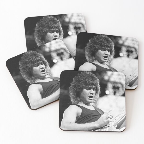 Item preview, Eddie VanHalen - BW Photograph designed and sold by ConcertImages.