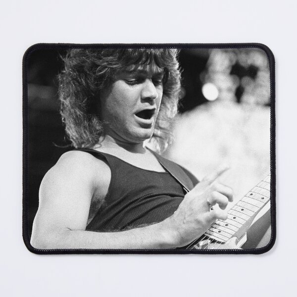 Item preview, Eddie VanHalen - BW Photograph designed and sold by ConcertImages.