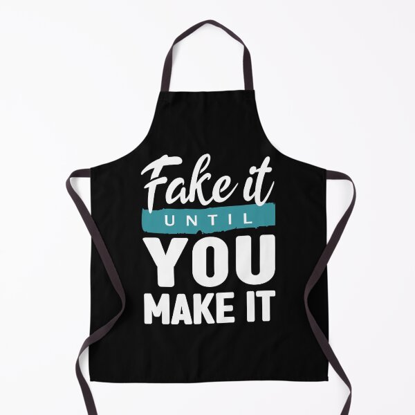 Item preview, Fake it until you make it in white- Self improvement quotes designed and sold by Alice-Elgawi.