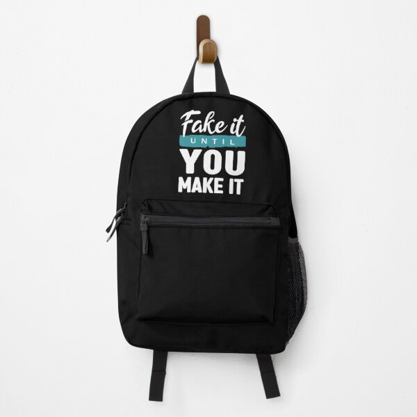Item preview, Fake it until you make it in white- Self improvement quotes designed and sold by Alice-Elgawi.