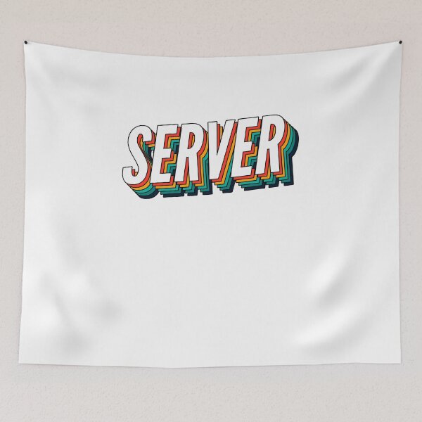 Item preview, Server Retro Vintage Label For The Best Server  designed and sold by SVPOD.