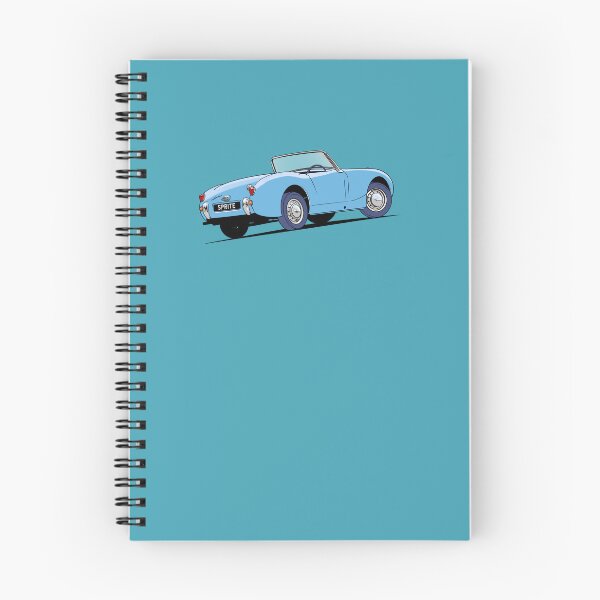 Item preview, Austin Healey 'frog eye' Sprite in Iris Blue designed and sold by Webazoot Industries - Car Art.