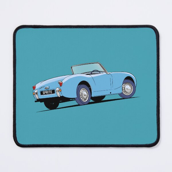 Item preview, Austin Healey 'frog eye' Sprite in Iris Blue designed and sold by Webazoot Industries - Car Art.