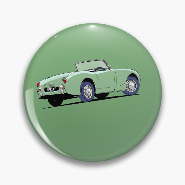 Item preview, Austin Healey 'bug eye' Sprite in Light Leaf Green designed and sold by Webazoot Industries - Car Art.