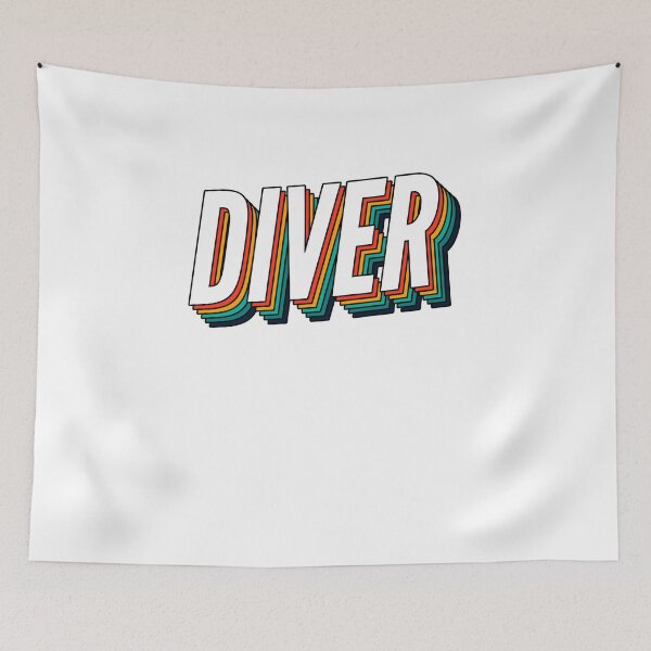 Aperçu de l'œuvre Diver Retro Vintage Label pour le meilleur plongeur créée et vendue par SVPOD.