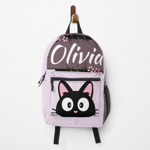Item preview, Olivia Floral Cat Name Plate designed and sold by Coffee Lifestyle.