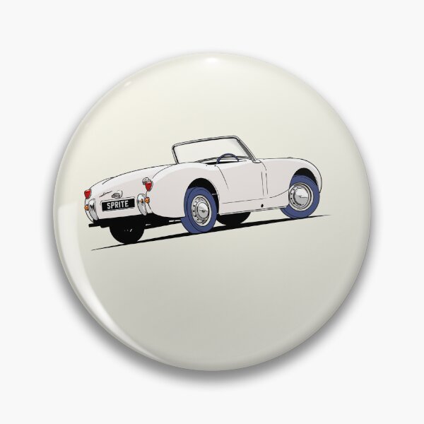 Item preview, Austin Healey 'frog eye' Sprite in White designed and sold by Webazoot Industries - Car Art.