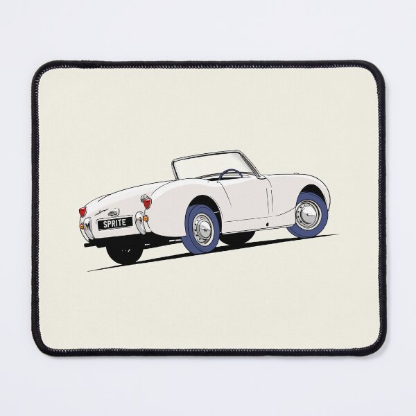 Item preview, Austin Healey 'frog eye' Sprite in White designed and sold by Webazoot Industries - Car Art.