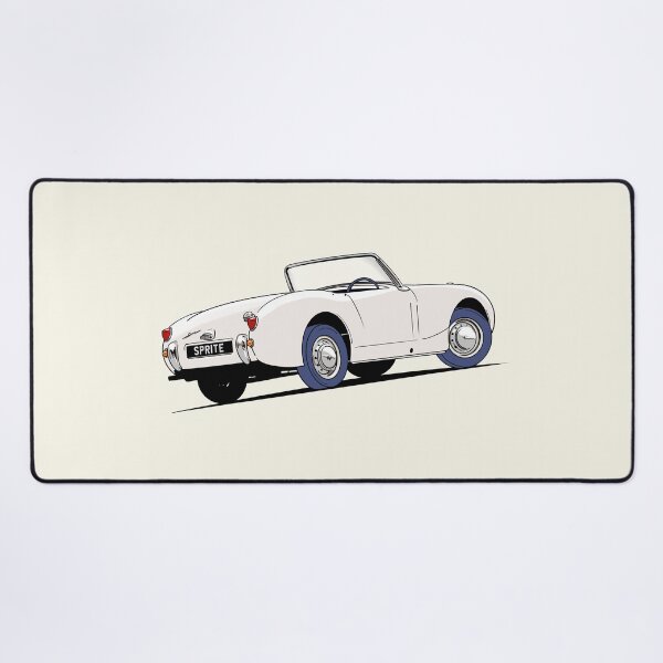 Item preview, Austin Healey 'frog eye' Sprite in White designed and sold by Webazoot Industries - Car Art.