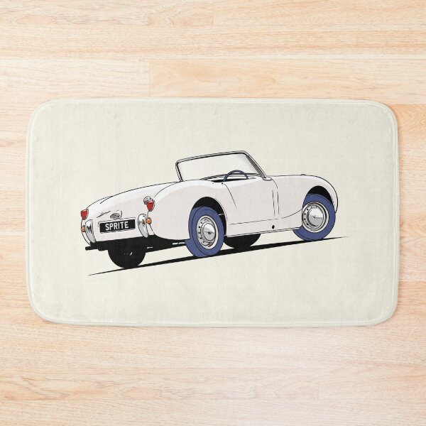 Item preview, Austin Healey 'frog eye' Sprite in White designed and sold by Webazoot Industries - Car Art.