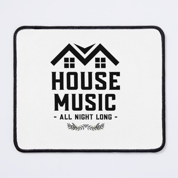 Item preview, HOUSE MUSIC - All Night Long Roof (Black)  designed and sold by Discothreadz.
