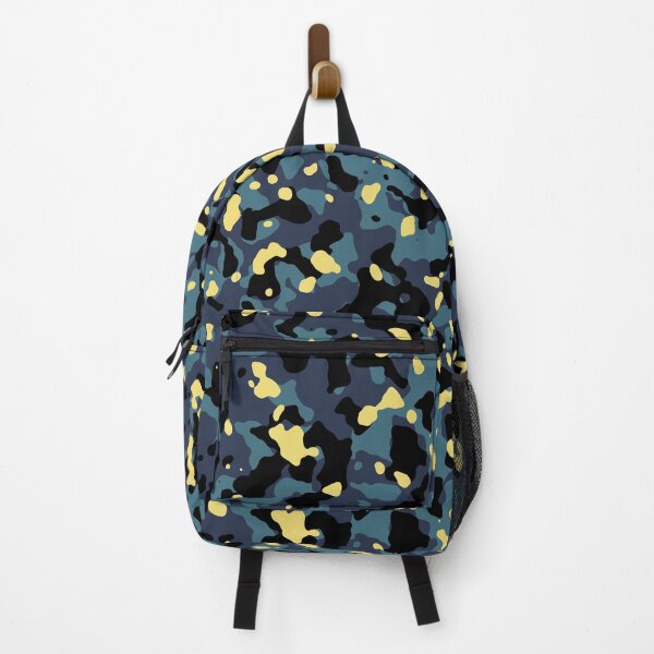 Item preview, turquoise and yellow camouflage pattern designed and sold by pinkal.