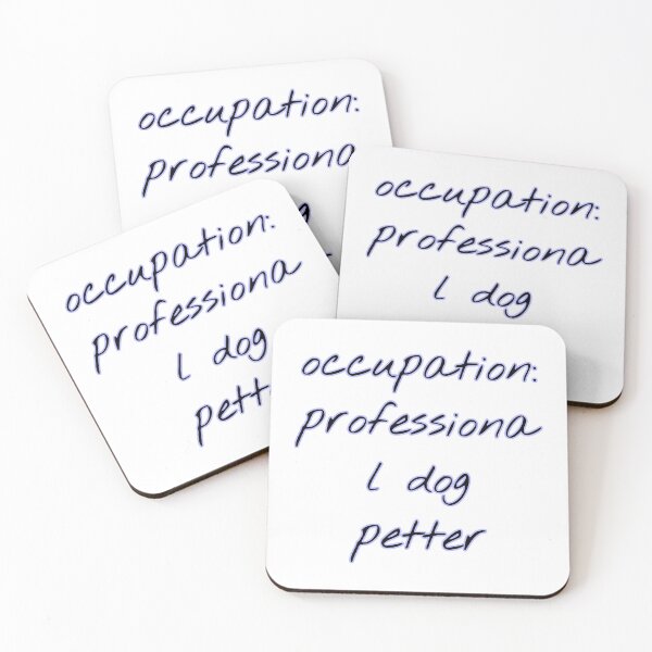 Item preview, occupation: professional dog petter sticker designed and sold by Beautiful-SM.