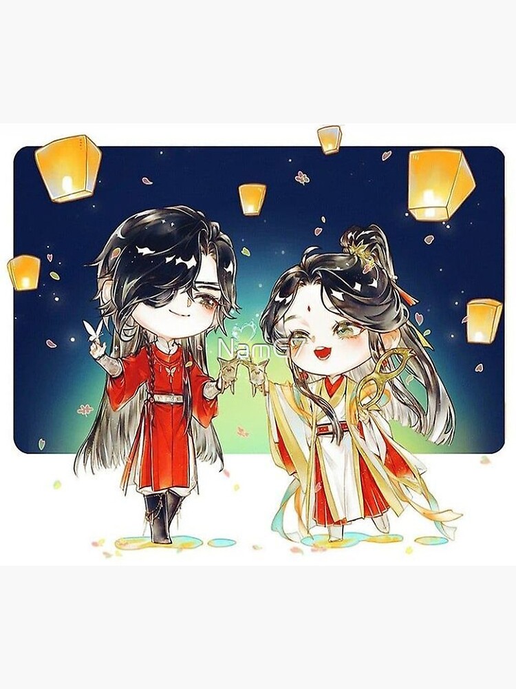 mo dao zu shi Q couple chibi Metal Print for Sale by NamG7