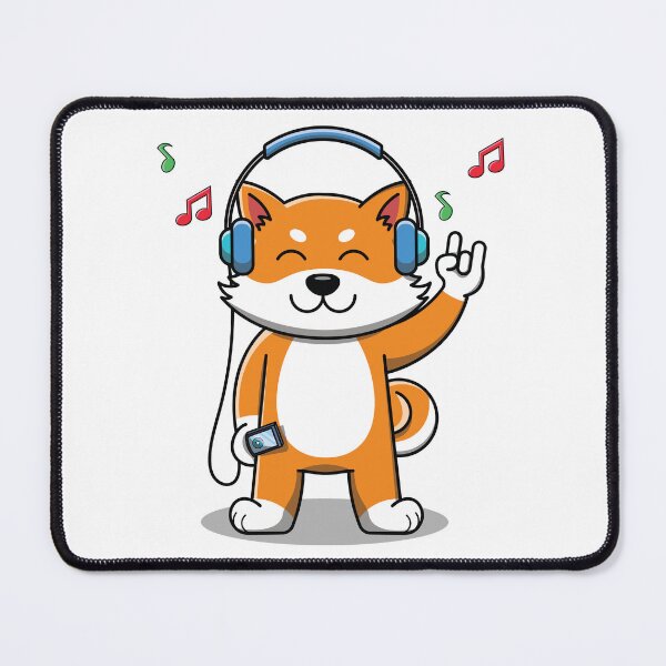 Item preview, Dog Listening To Music In Headphones Design designed and sold by zoripet Store.