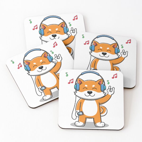 Item preview, Dog Listening To Music In Headphones Design designed and sold by zoripet Store.