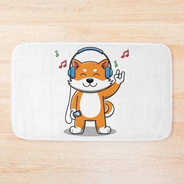 Item preview, Dog Listening To Music In Headphones Design designed and sold by zoripet Store.