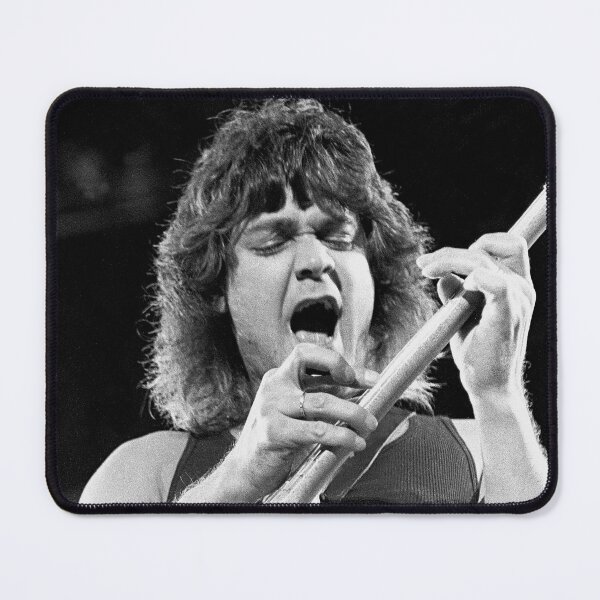 Item preview, Eddie VanHalen - BW Photograph designed and sold by ConcertImages.