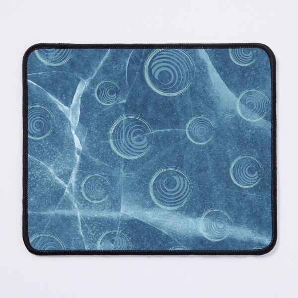 Item preview, Spiral Orbs on Blue Background designed and sold by KarenWoodArt.