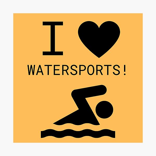 Item preview, I <3 Watersports! designed and sold by revenantrage.