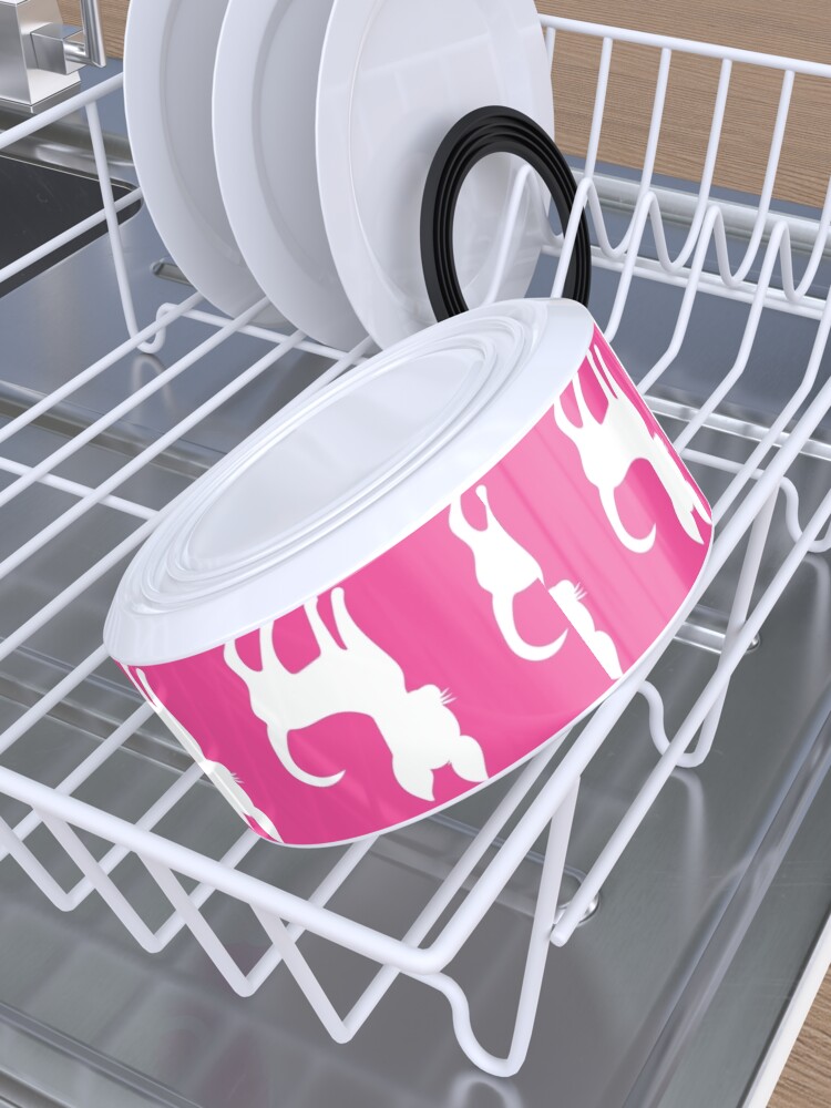 Alternate view of Chihuahua print (large) pink Pet Bowl