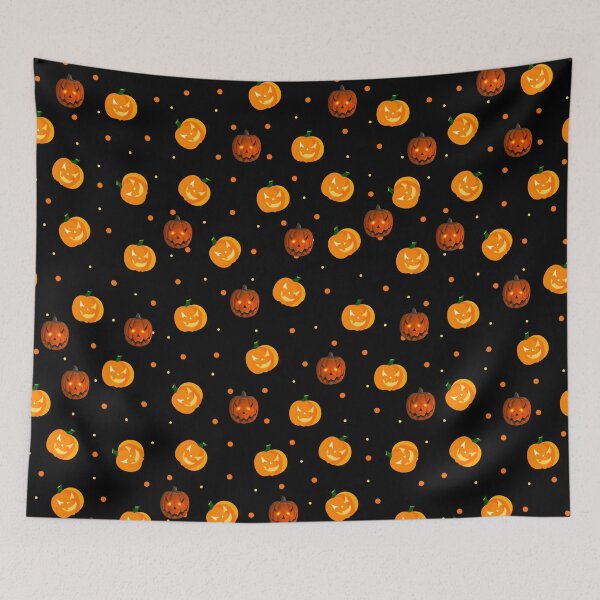 Item preview, Halloween Pumpkins Pattern designed and sold by adoredigitals.