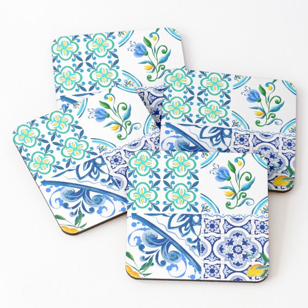 Item preview, Sicilian tiles,mediterranean,mosaic,lemons  designed and sold by MariaMarinova.