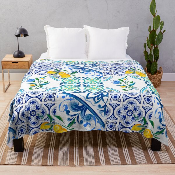 Item preview, Sicilian tiles,mediterranean,mosaic,lemons  designed and sold by MariaMarinova.