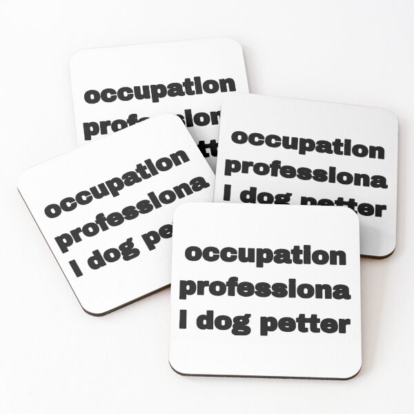 Item preview, occupation: professional dog petter sticker designed and sold by Beautiful-SM.