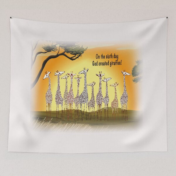 Item preview, God Created Giraffes designed and sold by ORTHODX.
