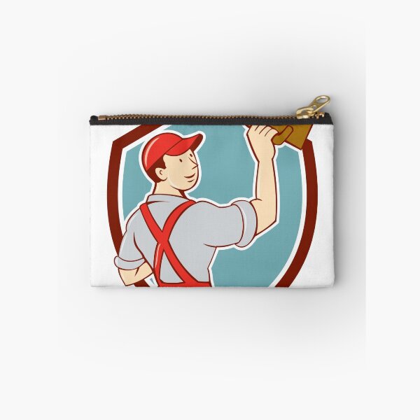 Item preview, Plasterer Masonry Trowel Shield Cartoon designed and sold by patrimonio.