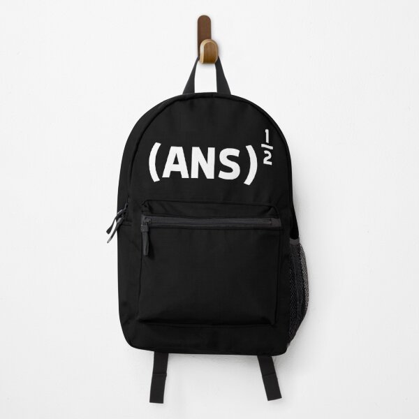 Item preview, White Math Parody Logo Square Root Answer (ANS)^1/2 designed and sold by SkyeDesignsss.