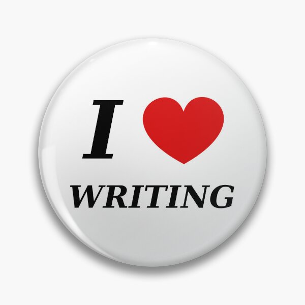 Item preview, Me encanta escribir - I Heart Writing - Letras negras designed and sold by Grepthor.