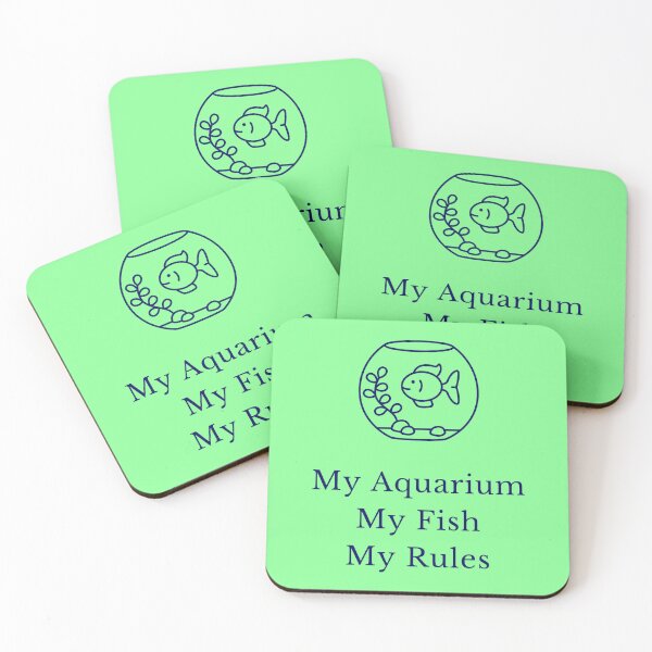 Item preview, My Aquarium My Fish My Rules Cerulean Fish Tank Fishkeepers Aquarist Humor designed and sold by InterpreTees.