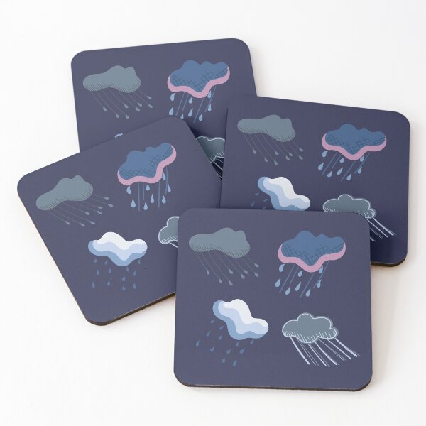 Item preview, Stormy Rain Clouds Illustration Sticker Pack designed and sold by AngelDawnDesign.