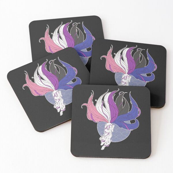 Item preview, Genderfluid Pride Kitsune designed and sold by Clara Hollins.
