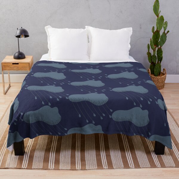 Item preview, Grey Stormy Rain Cloud Cartoon Illustration Greys Blues designed and sold by AngelDawnDesign.