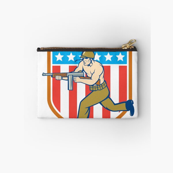 Item preview, World War Two Soldier American Tommy Gun Shield designed and sold by patrimonio.