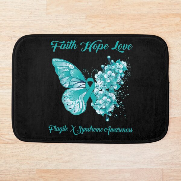 Item preview, Faith Hope Love Fragile X Syndrome Awareness Butterfly Ribbon Gifts designed and sold by Adropine.