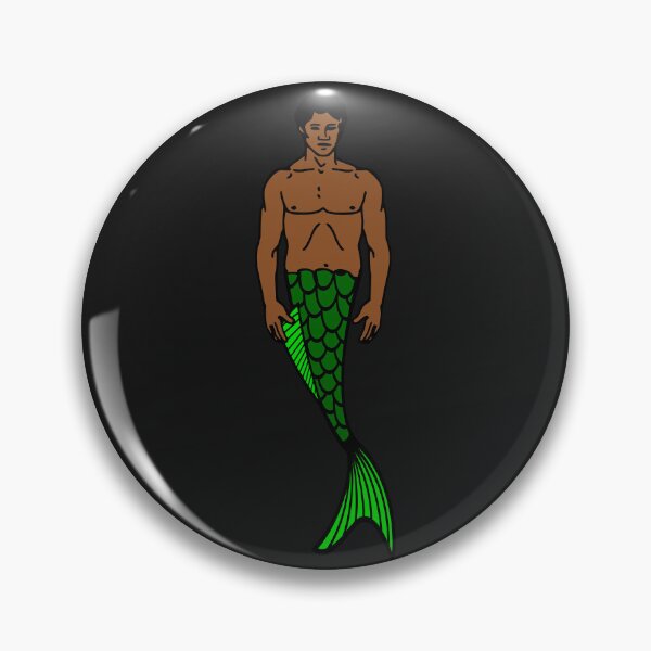Item preview, halloween black merman funny african mermaid  designed and sold by Gossip Rag.