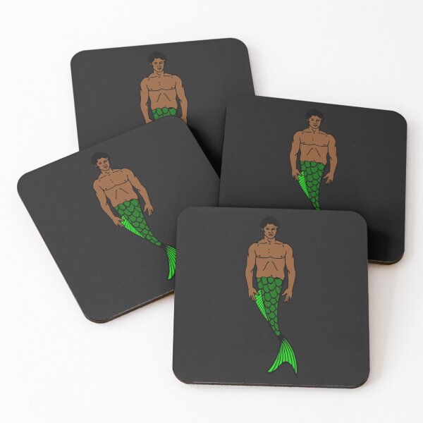 Item preview, halloween black merman funny african mermaid  designed and sold by Gossip Rag.