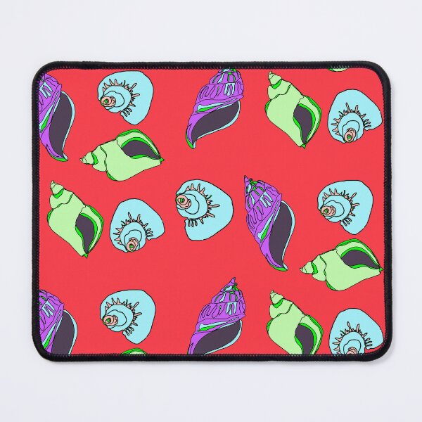 Item preview, Shells in bright colours and red background  designed and sold by LynseysArtShop.